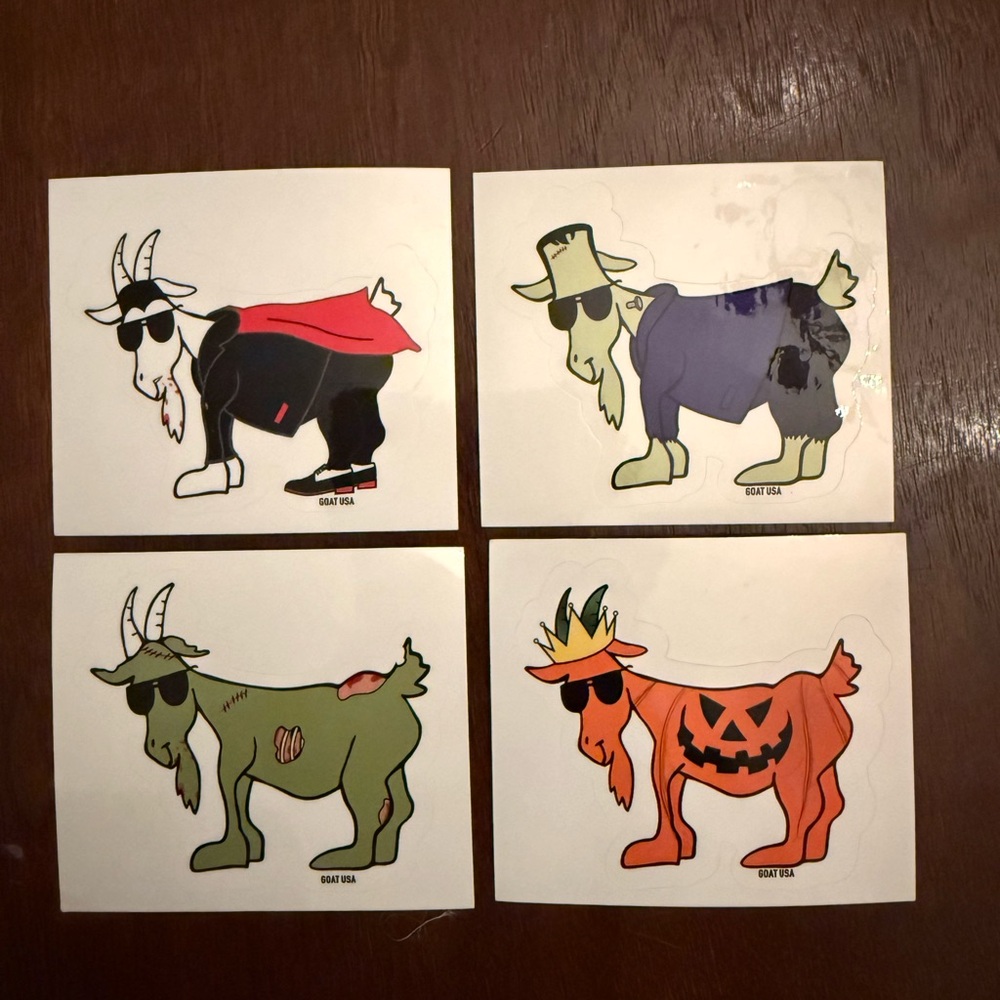GOAT USA Halloween Sticker Pack